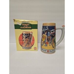 1991 Budweiser Sport Series Basketball Heroes of Hardwood Beer Stein #82109